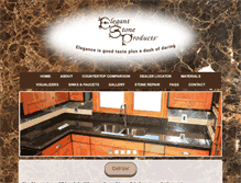 Tablet Screenshot of elegantstoneproducts.com